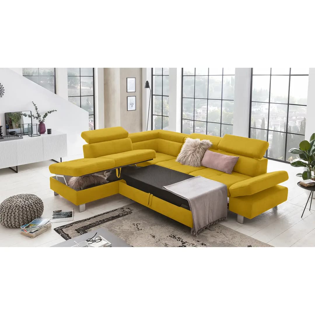 Ecksofa Calau | Gelb