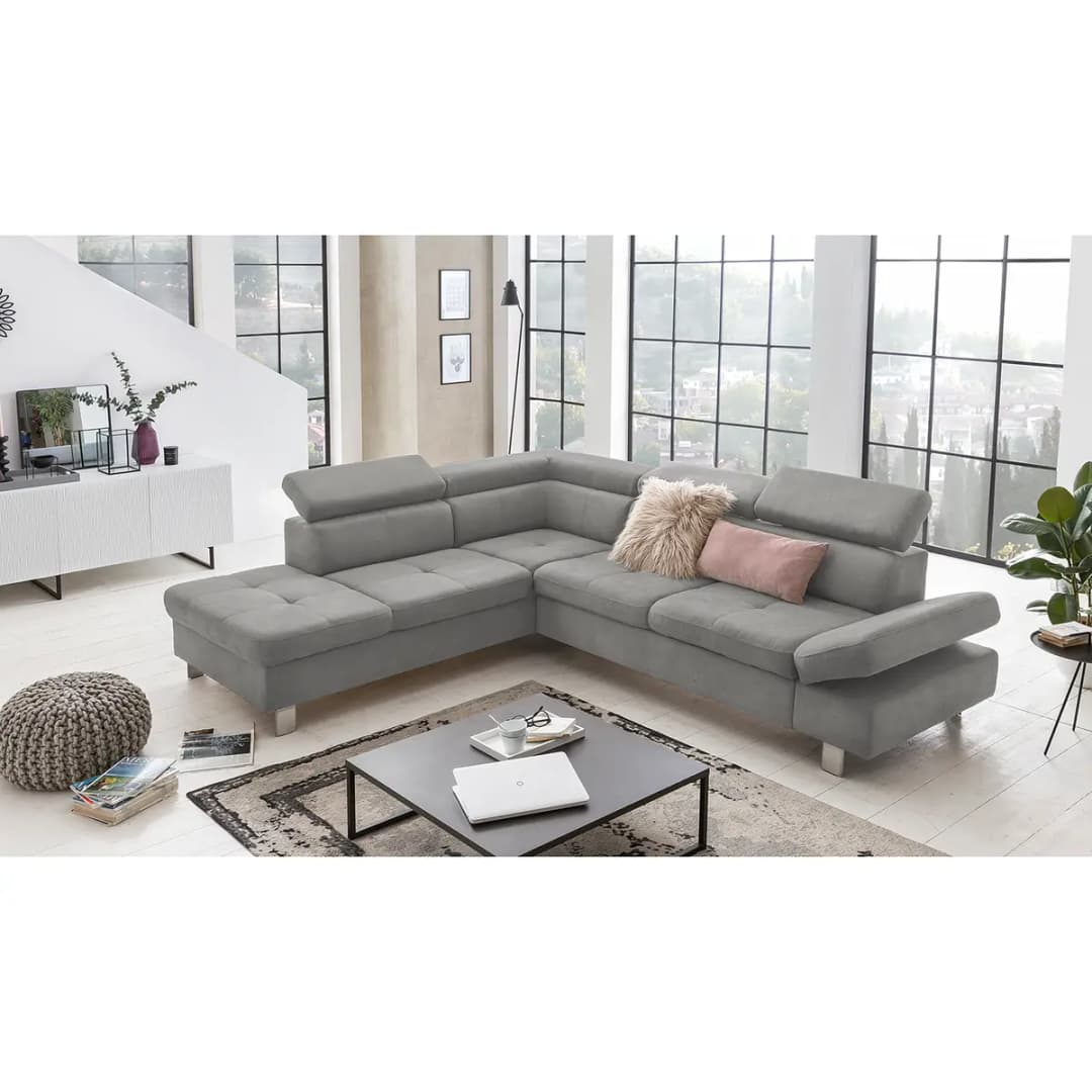 Ecksofa Calau | Grau