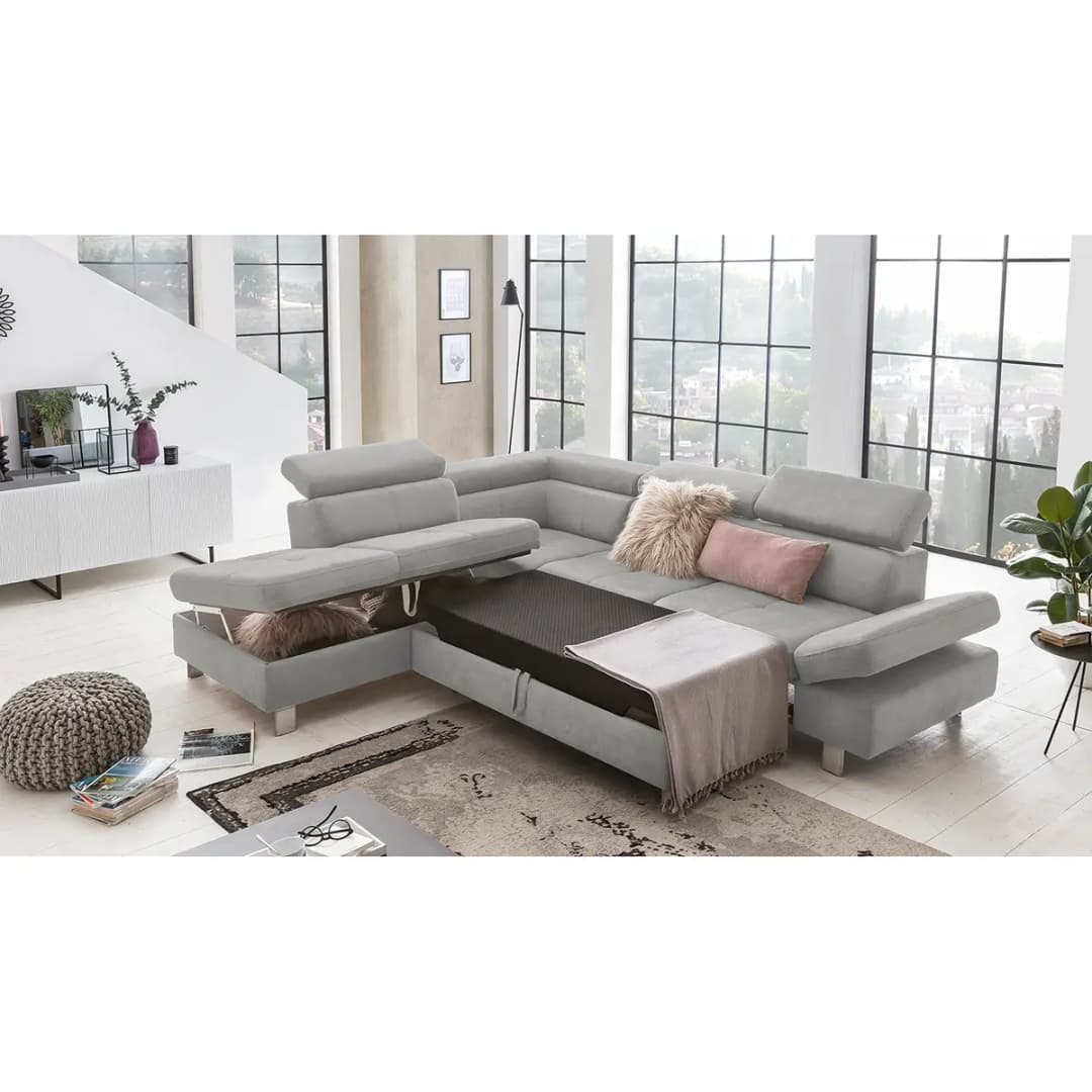 Ecksofa Calau | Grau