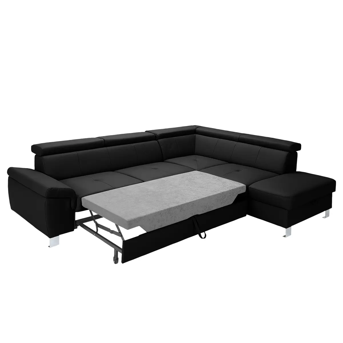 Ecksofa Busene | Schwarz