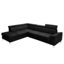 Ecksofa Busene | Schwarz