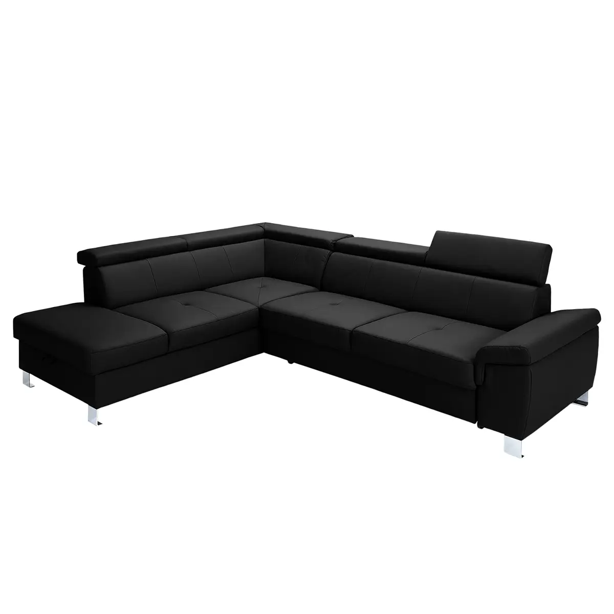 Ecksofa Busene | Schwarz