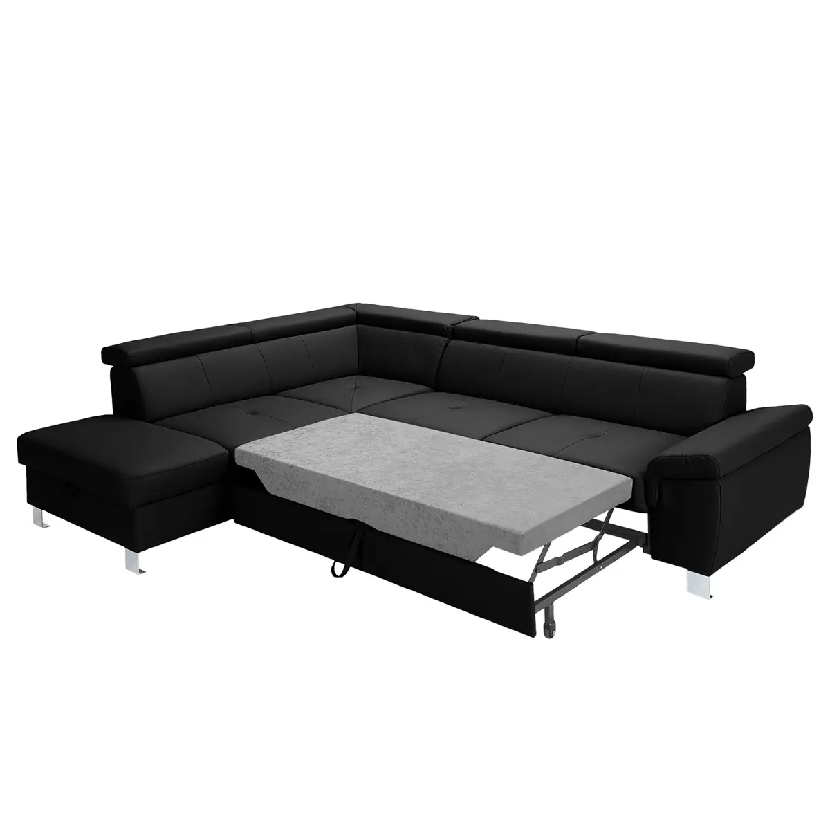 Ecksofa Busene | Schwarz