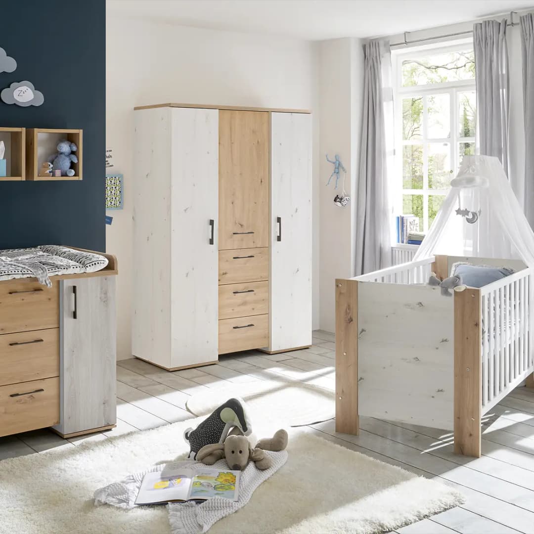 Drehtürenschrank Micha | Weiß