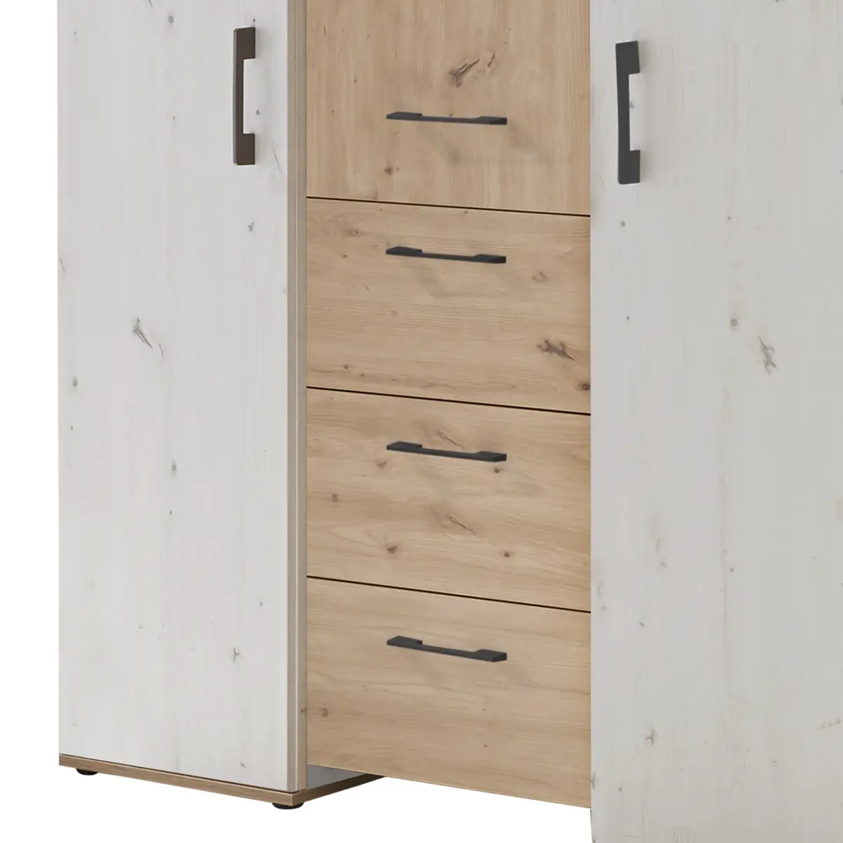 Drehtürenschrank Micha | Weiß