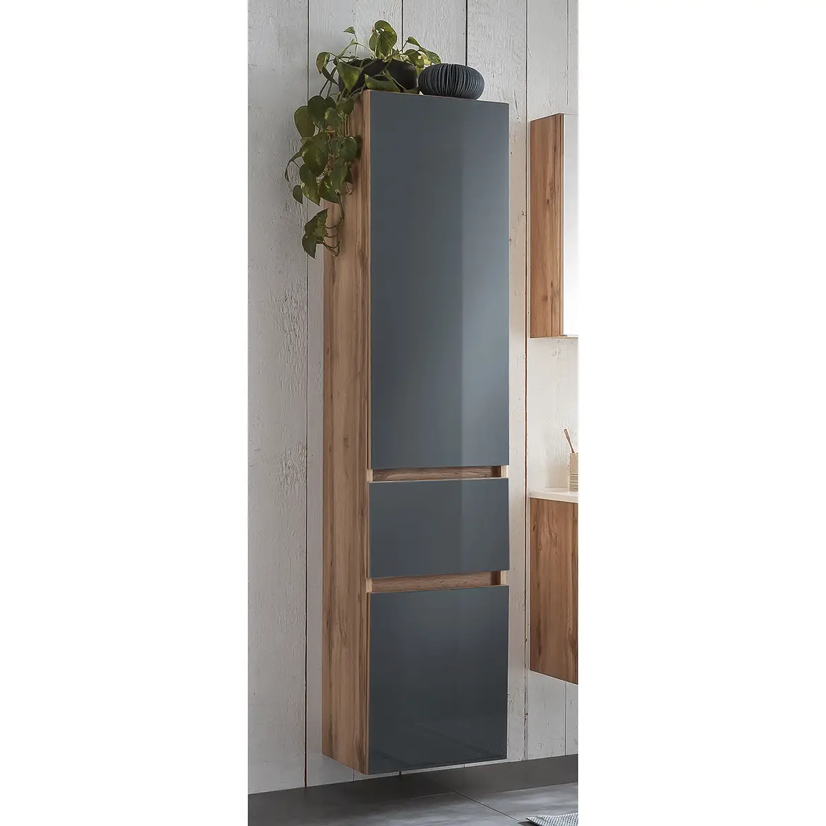 Hochschrank Tira | Grau