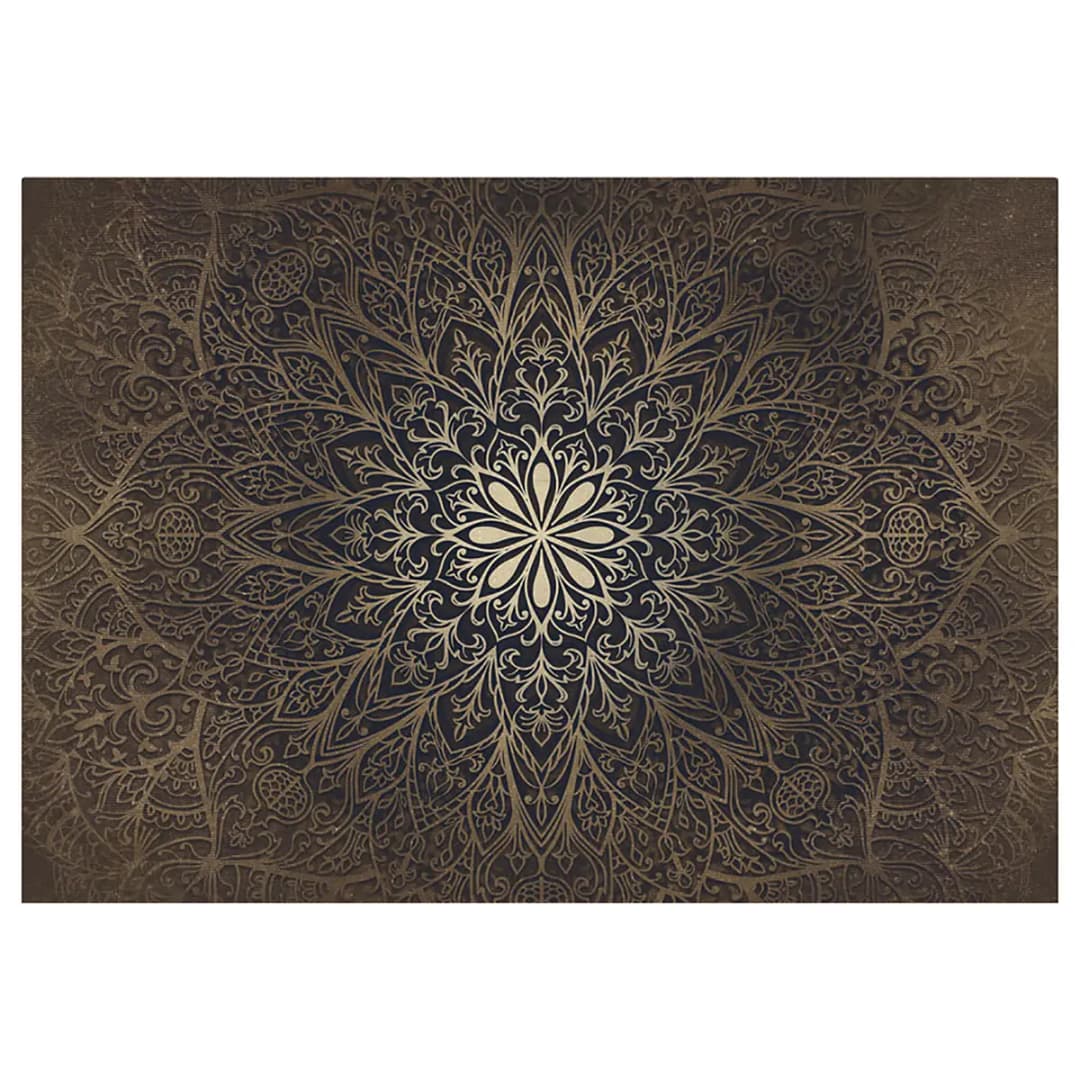 Vlies Fototapete Mandala Gold | Mehrfarbig