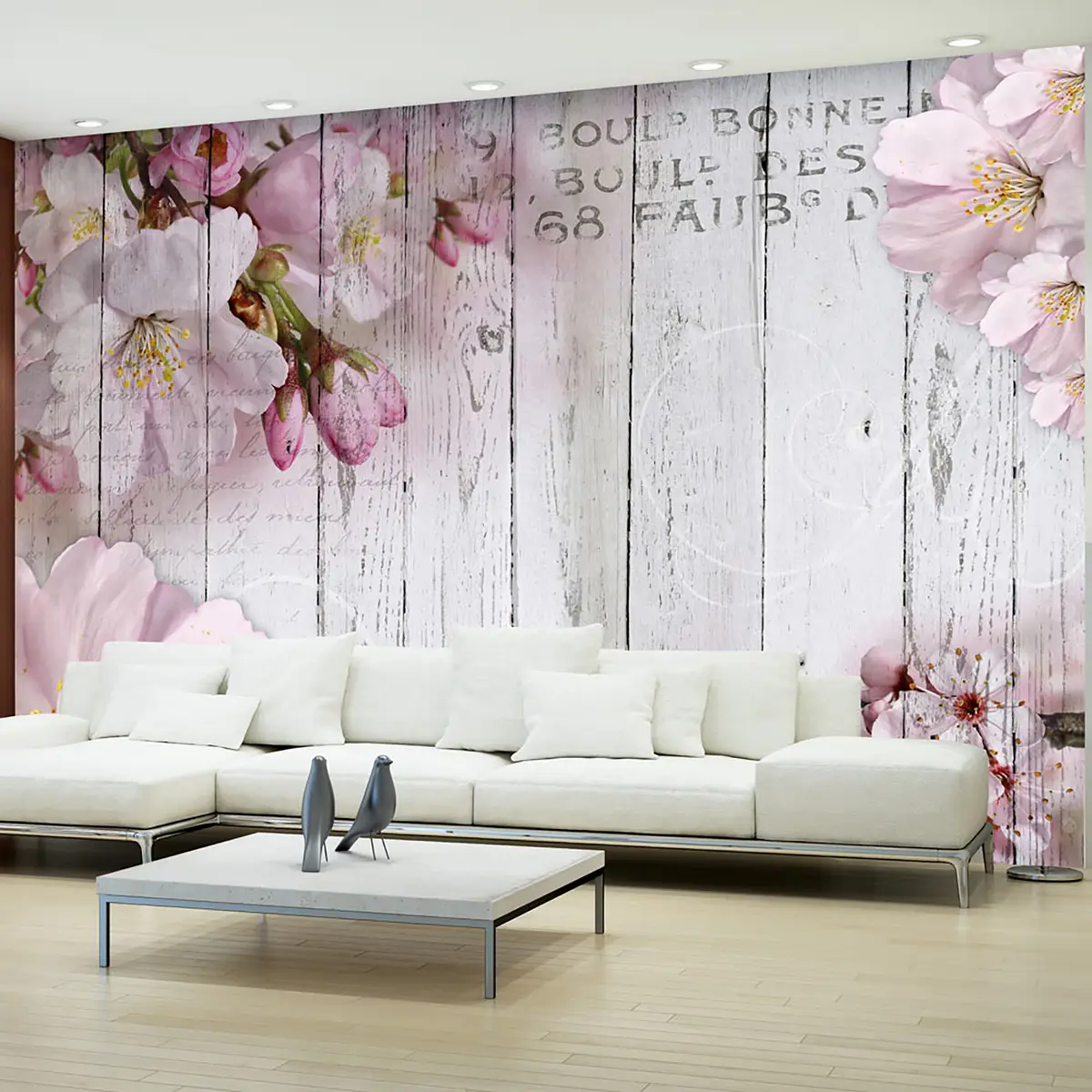 Vlies Fototapete Apple Blossoms | Pink
