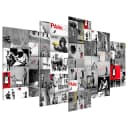 Wandbild Street Art Banksy | Schwarz