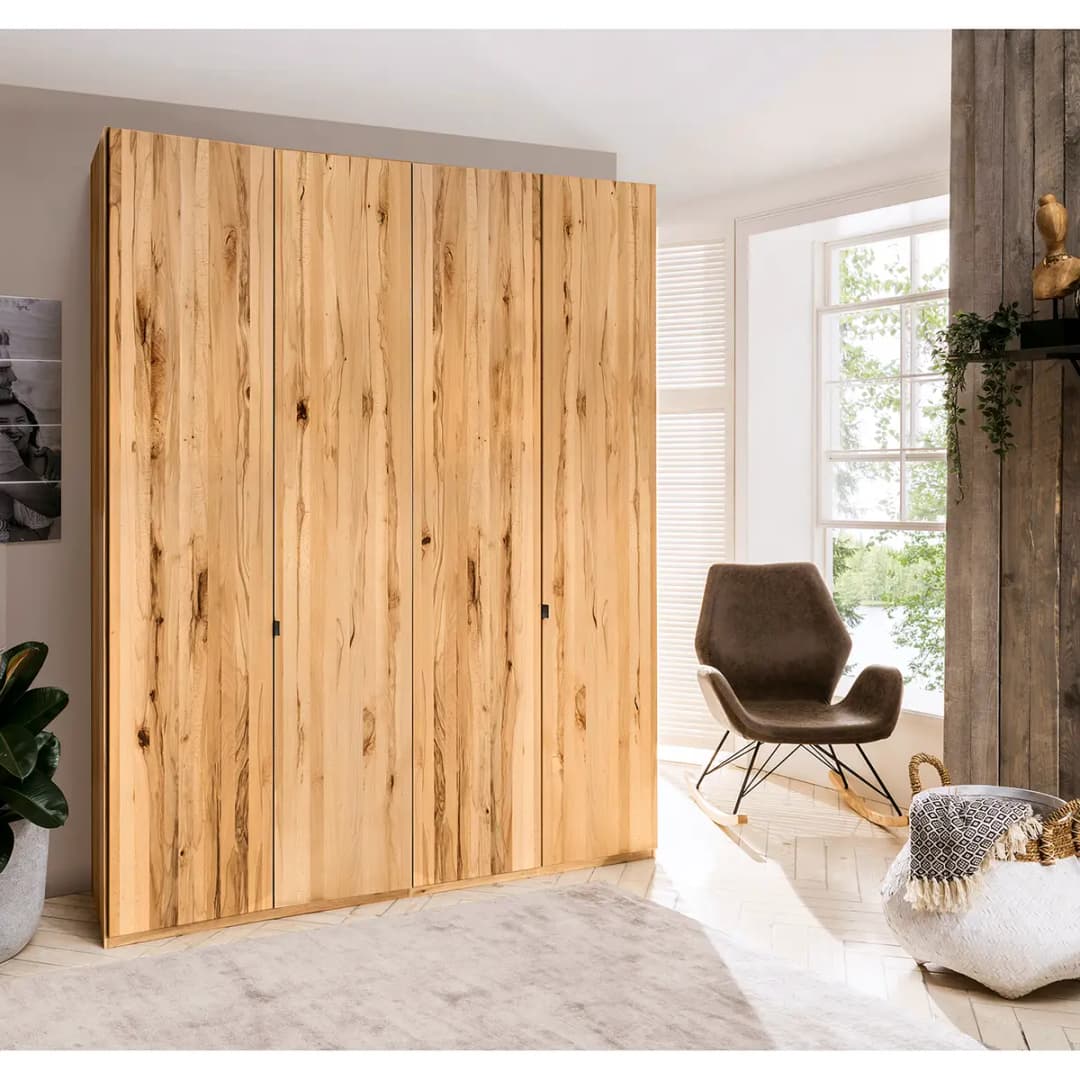 Drehtürenschrank LIVORNO 200x236cm Braun Kernbuche | Braun