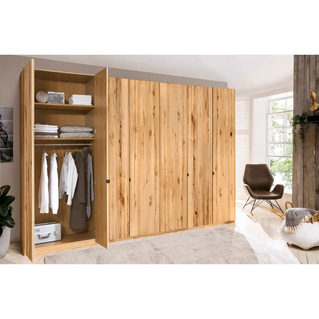 Drehtürenschrank I 350 x 236cm Braun/Kernbuche | Holztöne