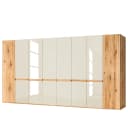 Drehtürenschrank I 400 x 236cm Braun/Beige/Champagner | Braun