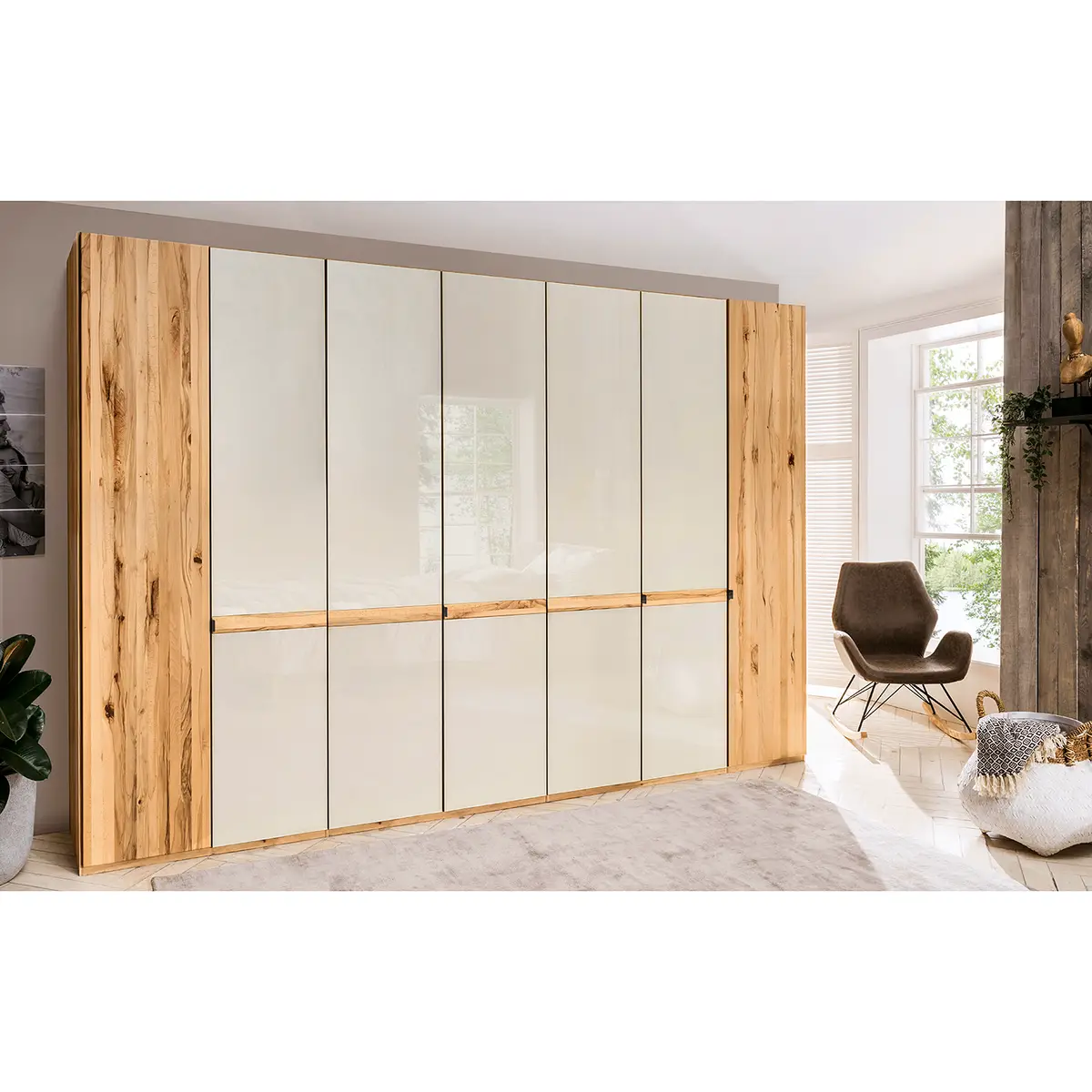 Drehtürenschrank LIVORNO | Braun