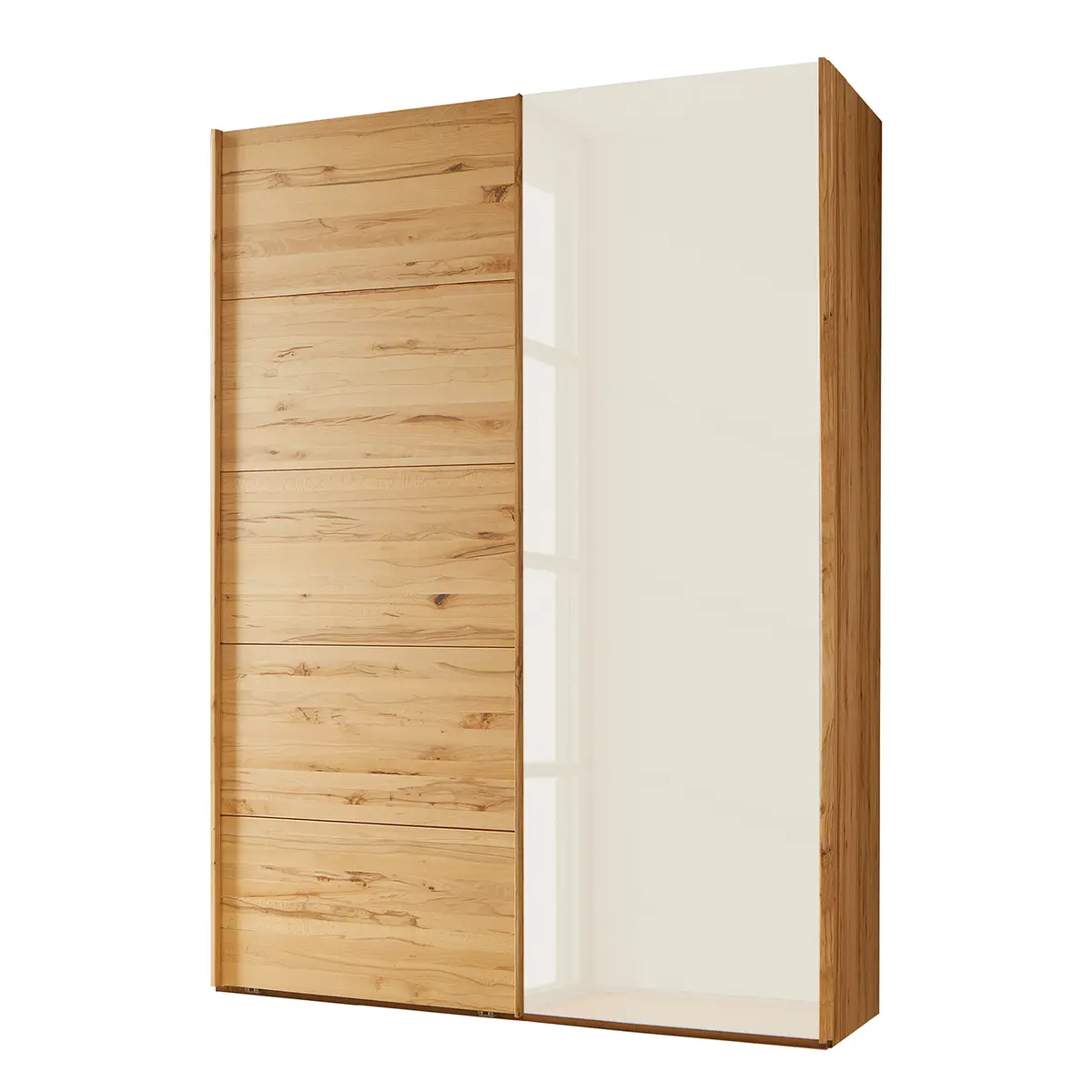 Schwebetürenschrank II 217cm Braun/Beige | Braun