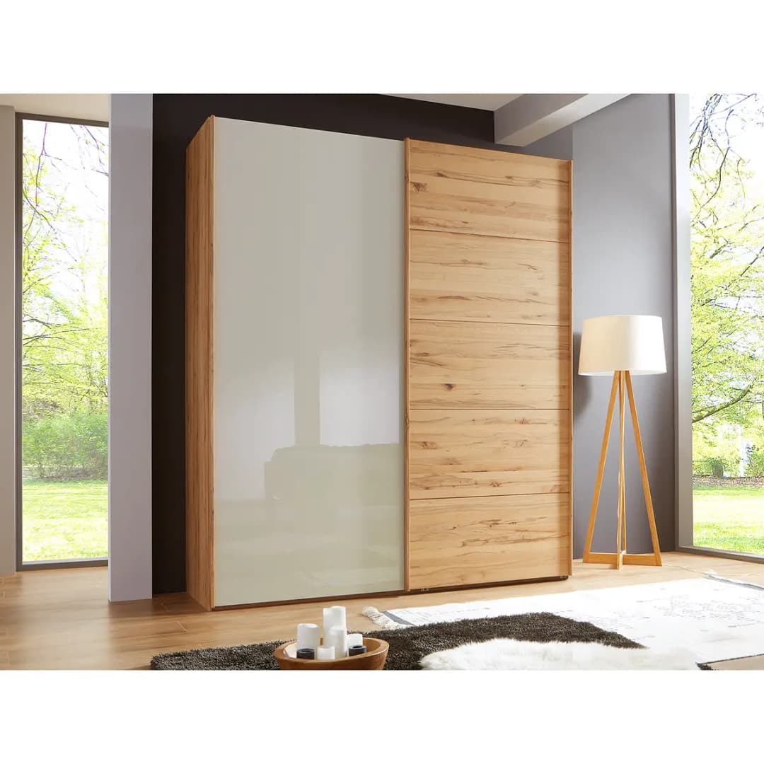 Schwebetürenschrank I 236cm Braun/Beige | Braun