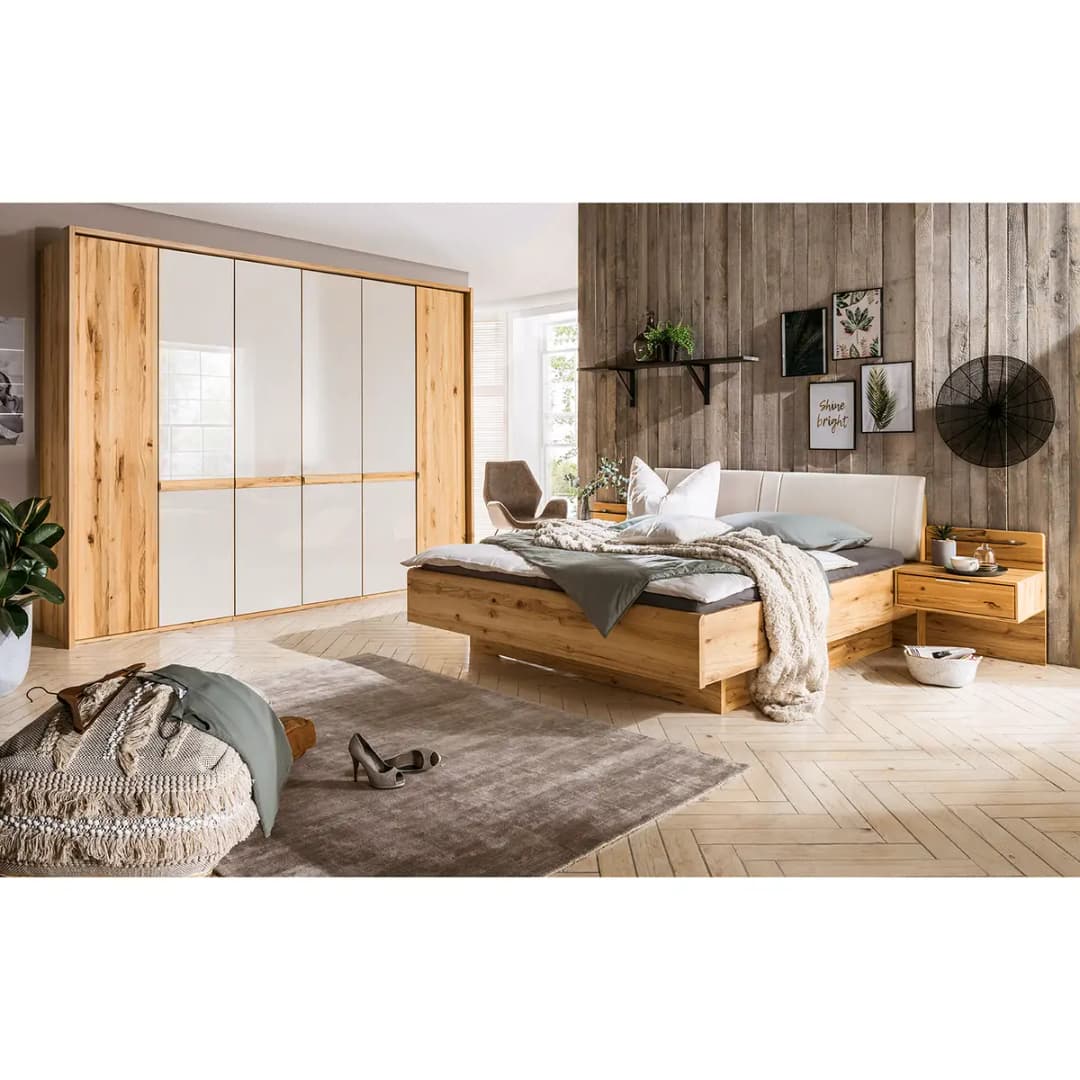 Massivholzbett II | Braun