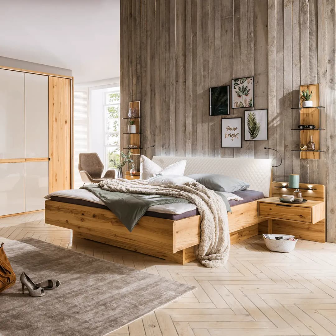 Massivholzbett IV | Holztöne
