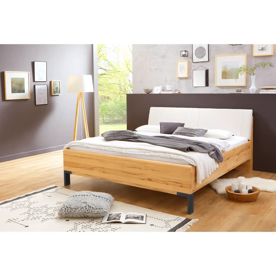 Massivholzbett V | Braun
