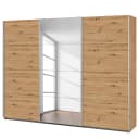 Schwebetürenschrank I 271cm Braun/Eiche Artisan Dekor Classic