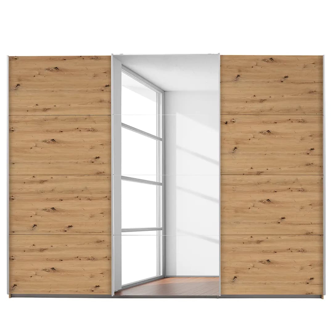 Schwebetürenschrank I 271cm Braun/Eiche Artisan Dekor Classic