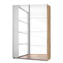 Schwebetürenschrank I 136cm Braun/Eiche Artisan Dekor Classic