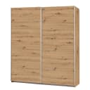 Schwebetürenschrank I 226cm Braun/Eiche Artisan Dekor Basic
