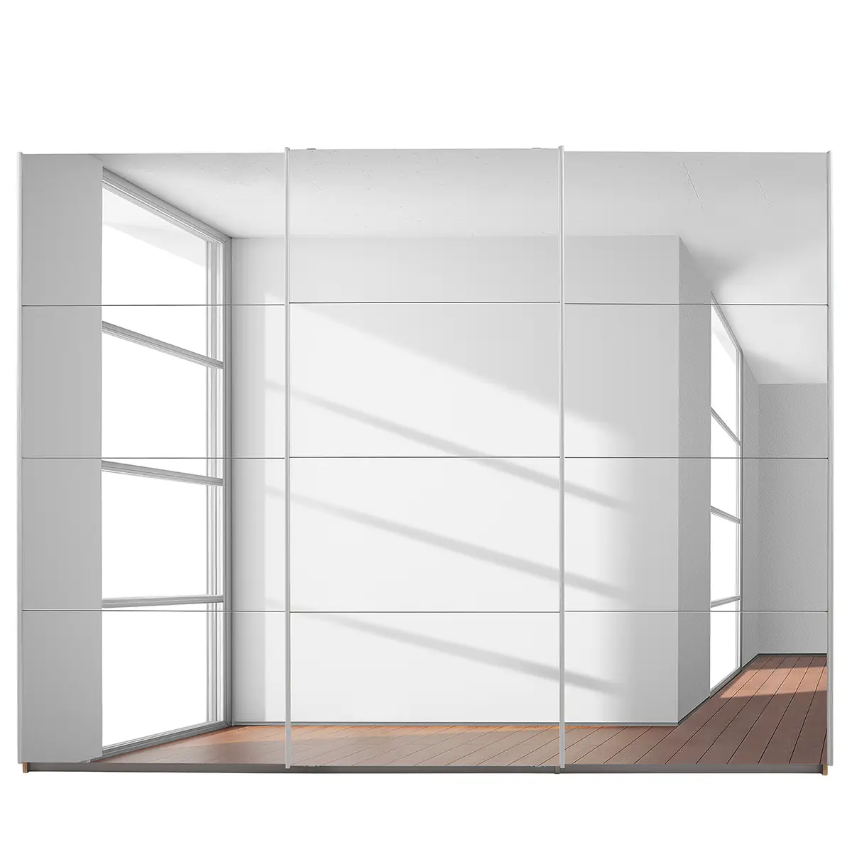Schwebetürenschrank I 271cm Braun/Eiche Artisan Dekor Basic 3