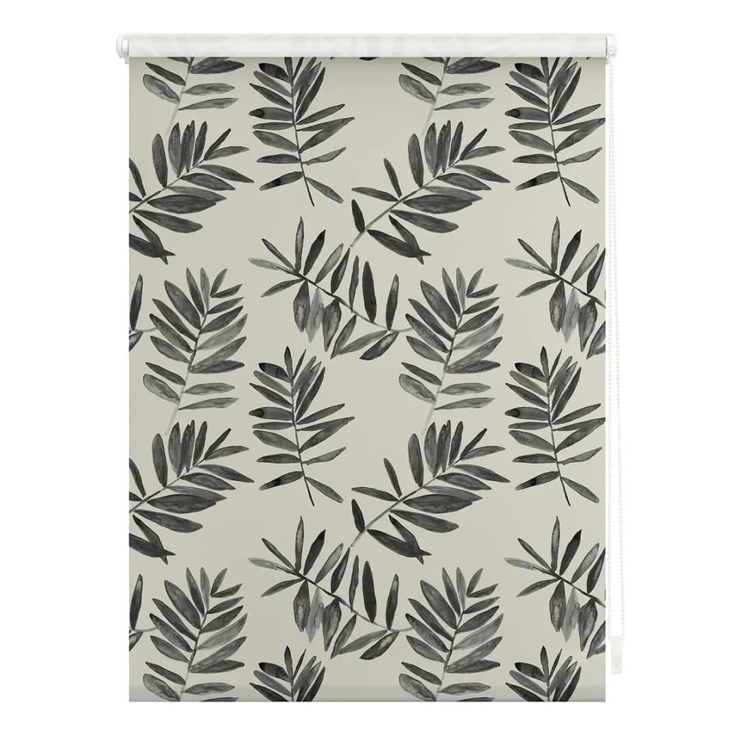 Klemmfix Rollo Black Watercolor Branches | Schwarz