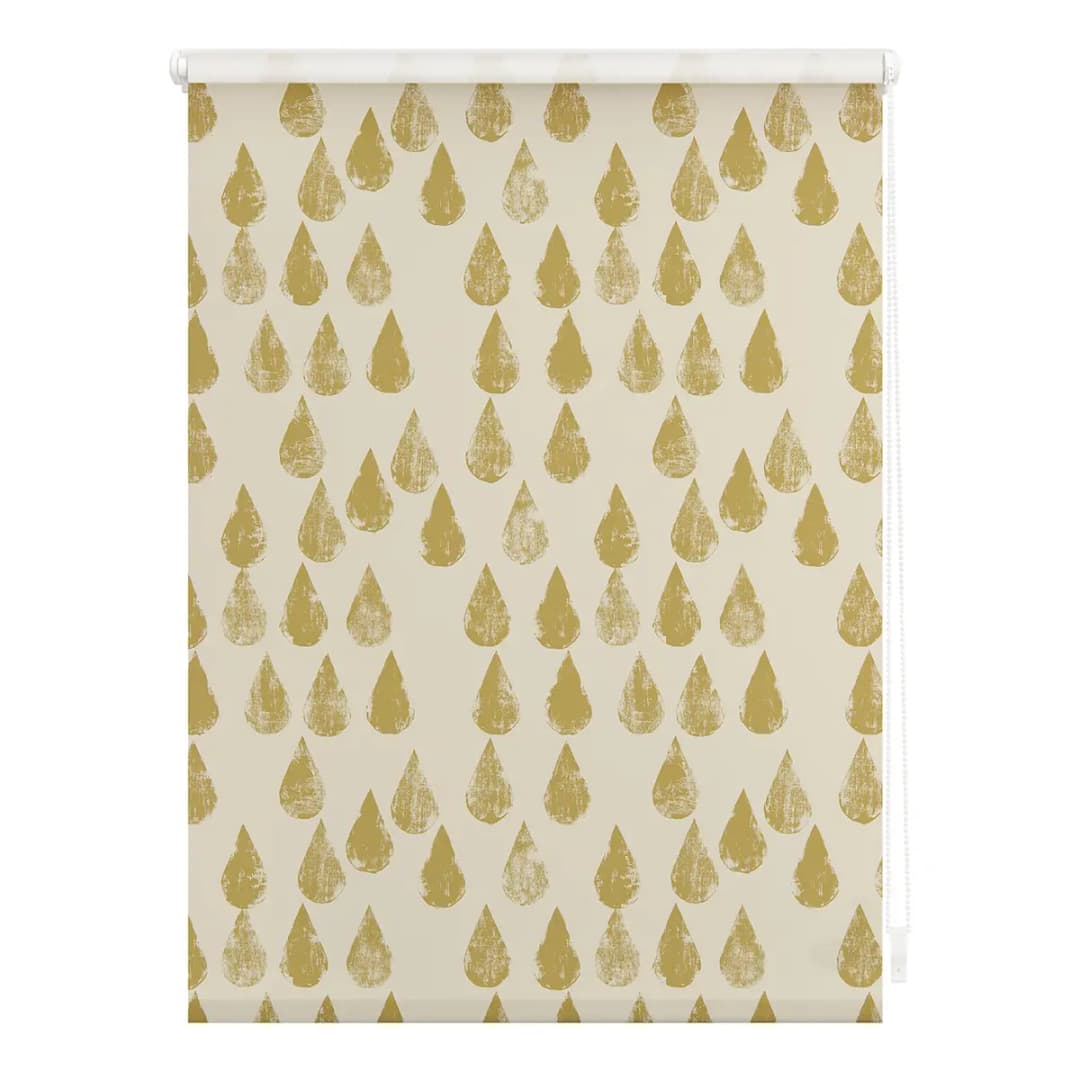 Klemmfix Verdunklungsrollo Golden Drops | Gold