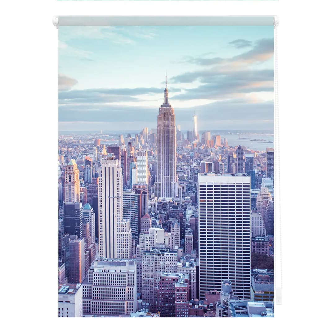 Klemmfix Verdunklungsrollo New York | Blau