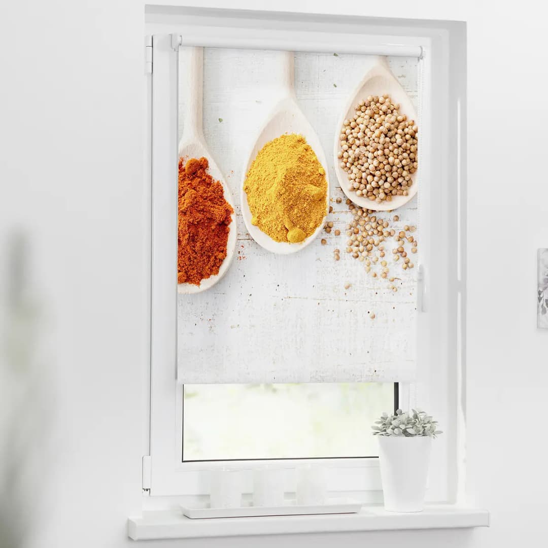 Klemmfix Verdunklungsrollo Spices | Mehrfarbig