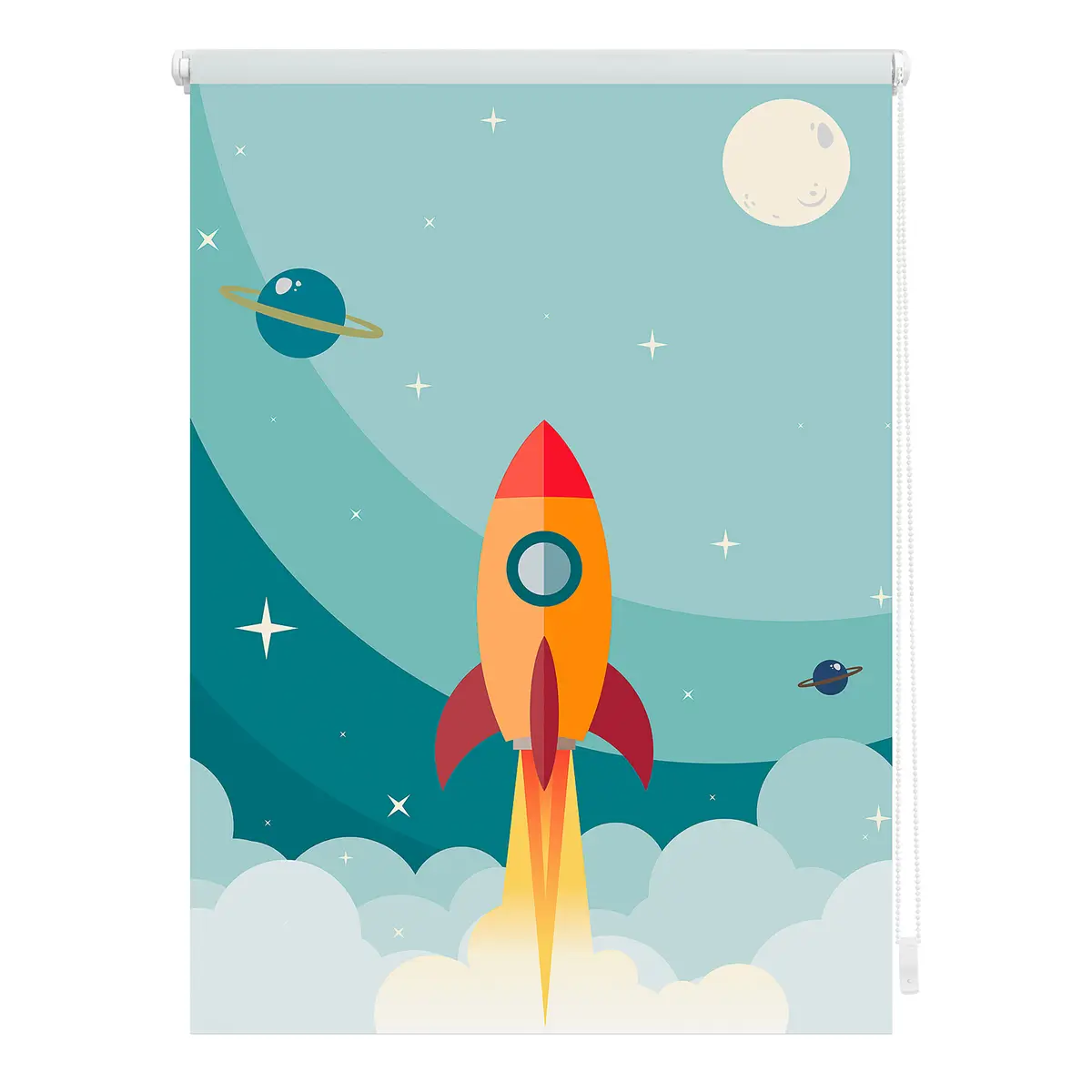 Klemmfix Rollo Rakete | Blau