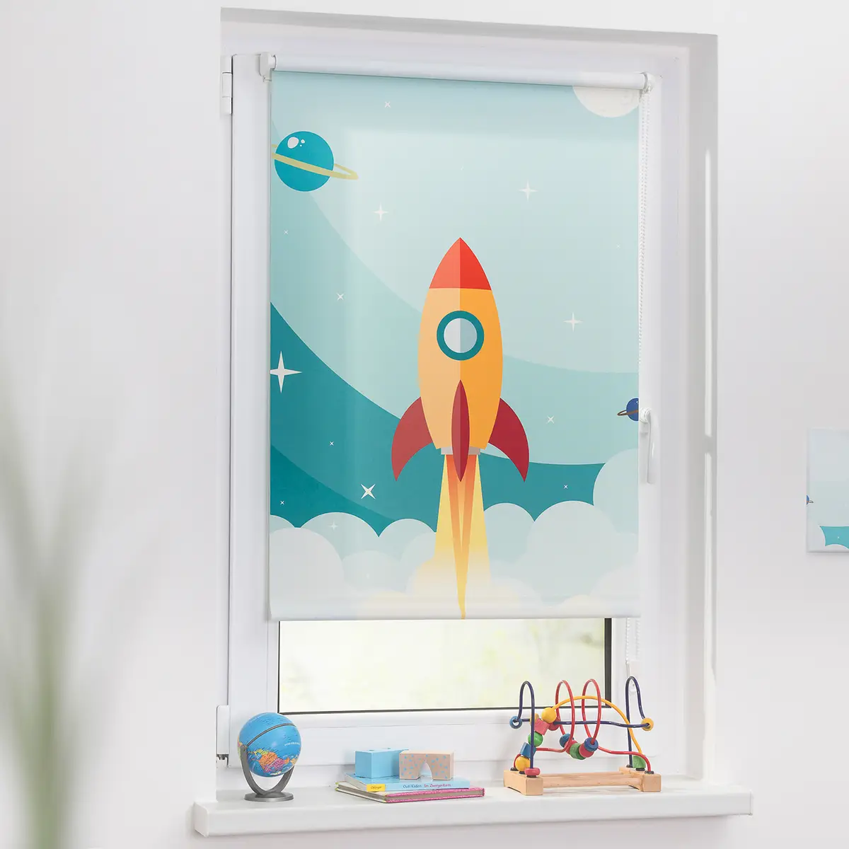 Klemmfix Rollo Rakete | Blau