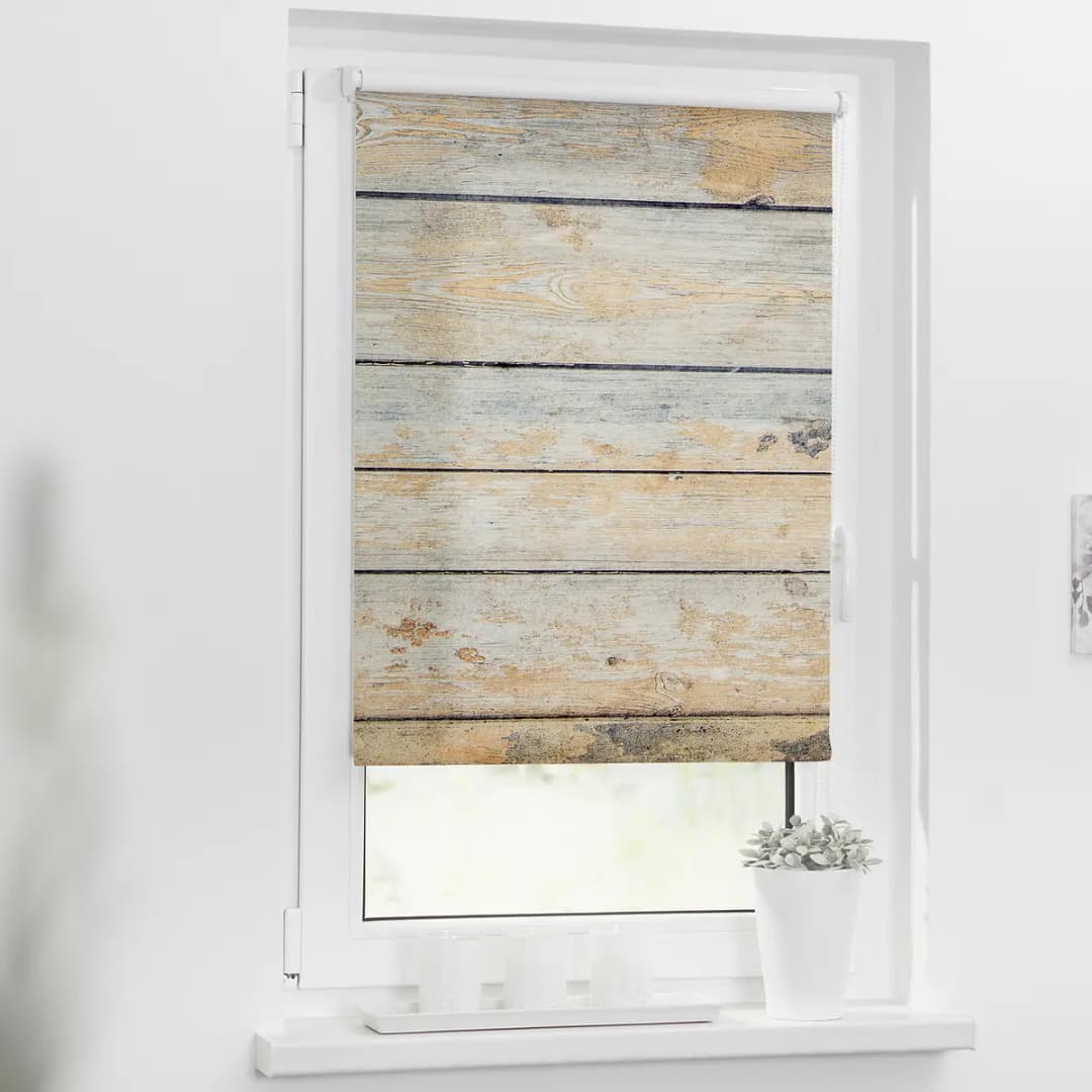 Klemmfix Rolloe Bretter Shabby | Braun
