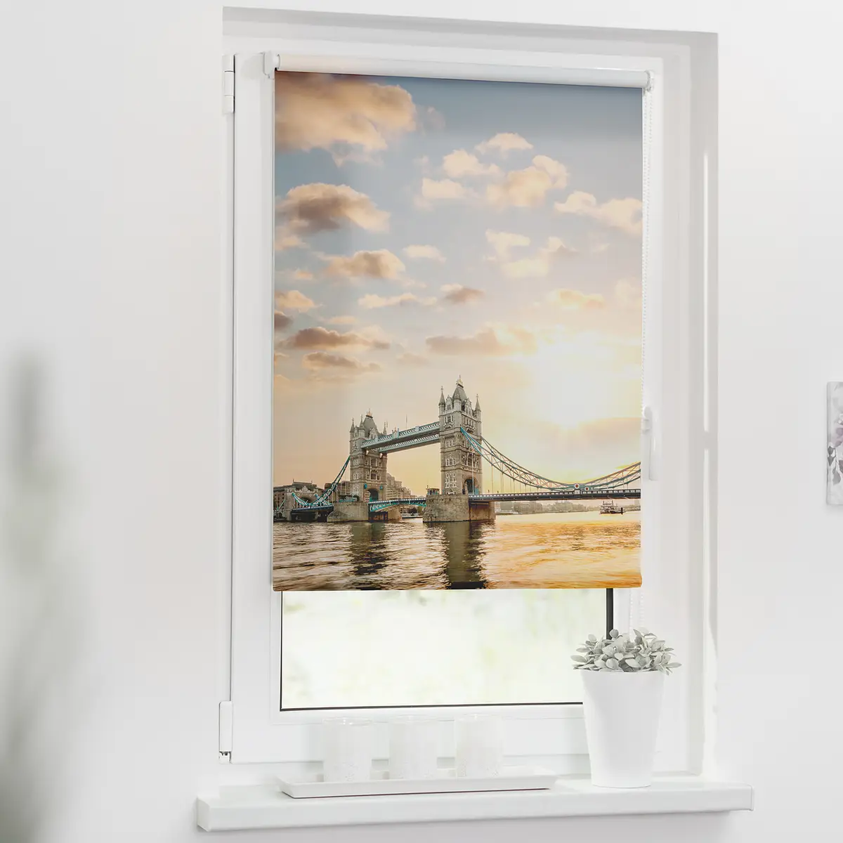Klemmfix Rollo Towerbridge | Rot