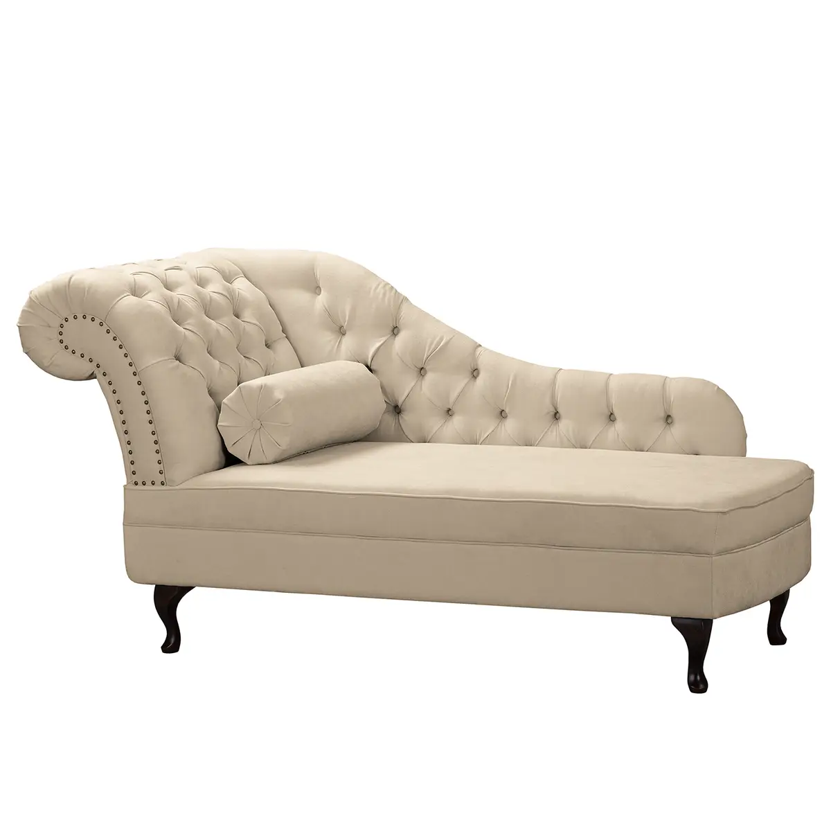 Recamiere Dale Beige Microfaser Enza | Beige