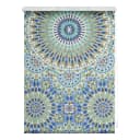 Klemmfix Rollo Orientalisches Muster | Blau