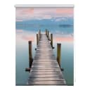 Klemmfix Rollo Steg Abendstimmung | Blau