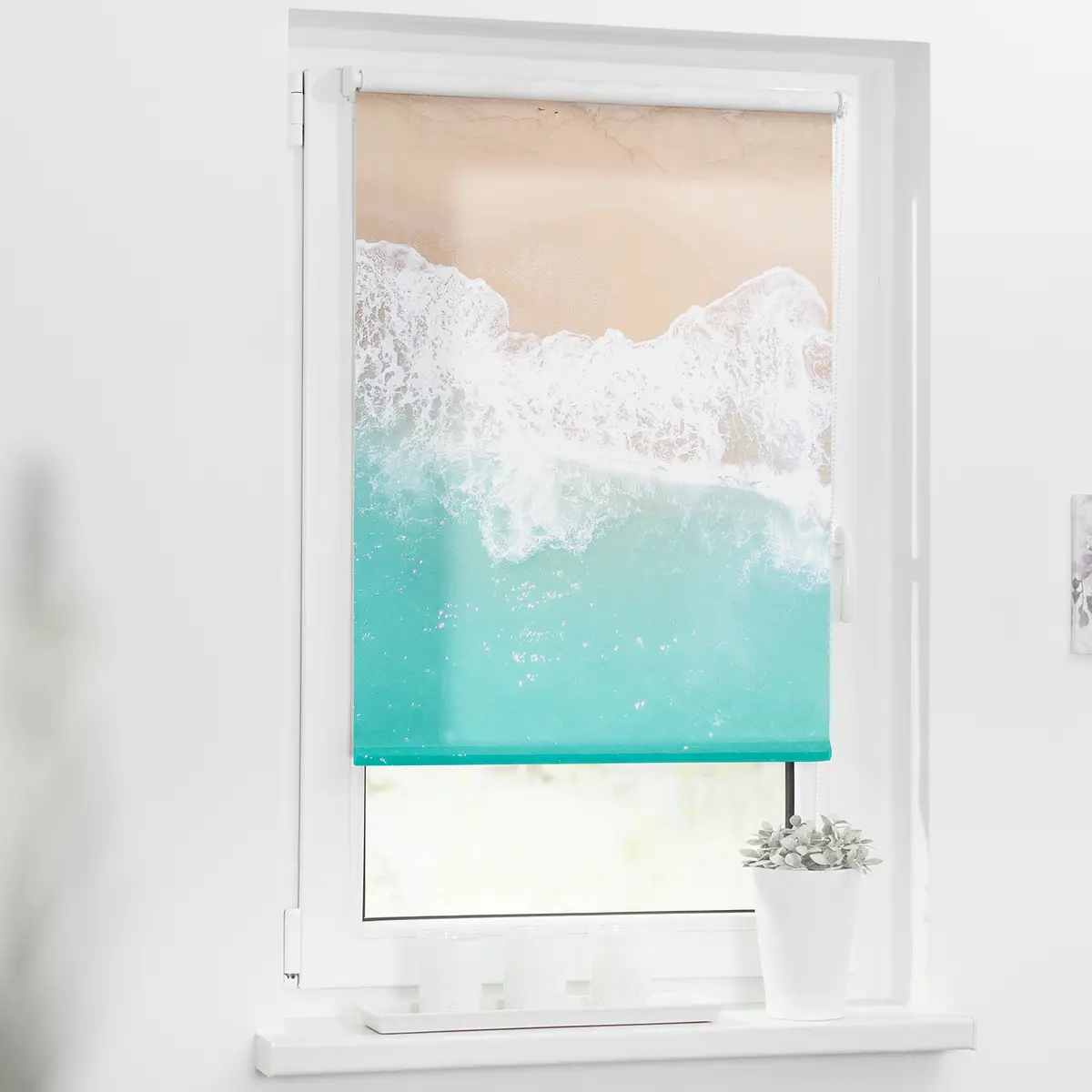 Klemmfix Rollo The Beach | Blau