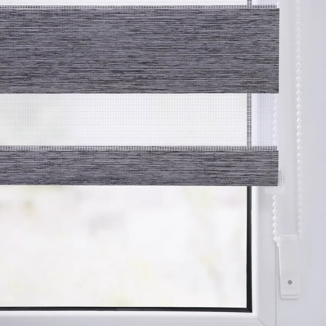 Klemmfix Duo Rollo meliert | Grau