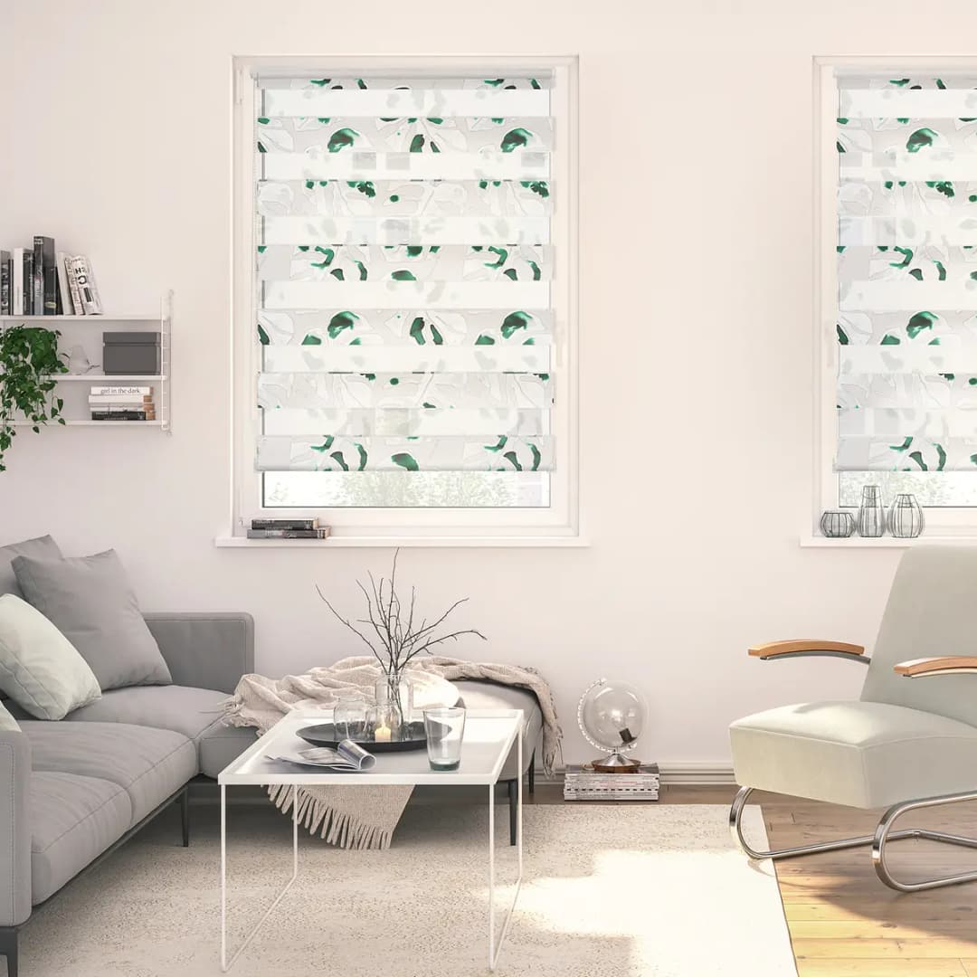 Klemmfix Duo Rollo Monstera | Grün