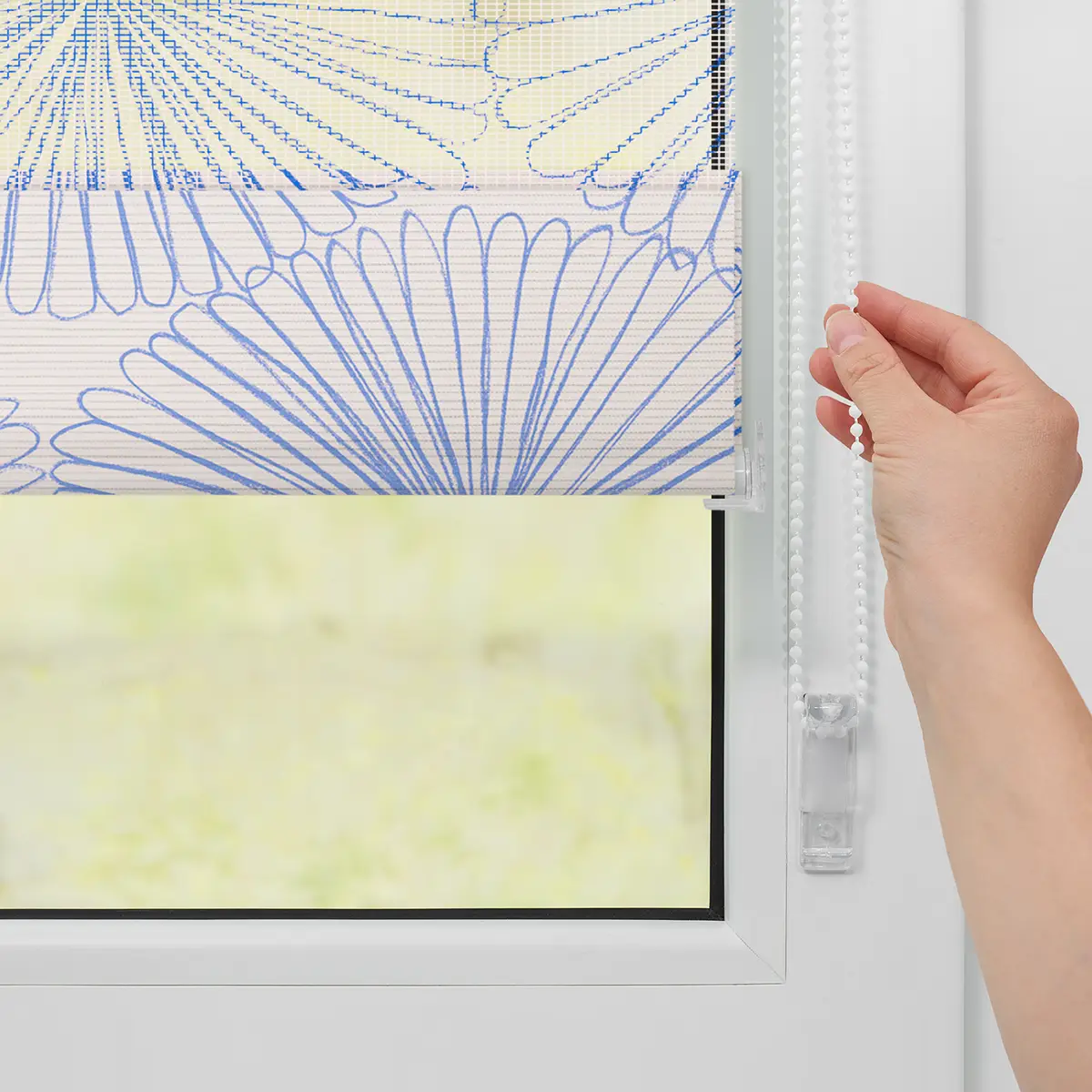 Klemmfix Duo Rollo Flower Wheel | Blau