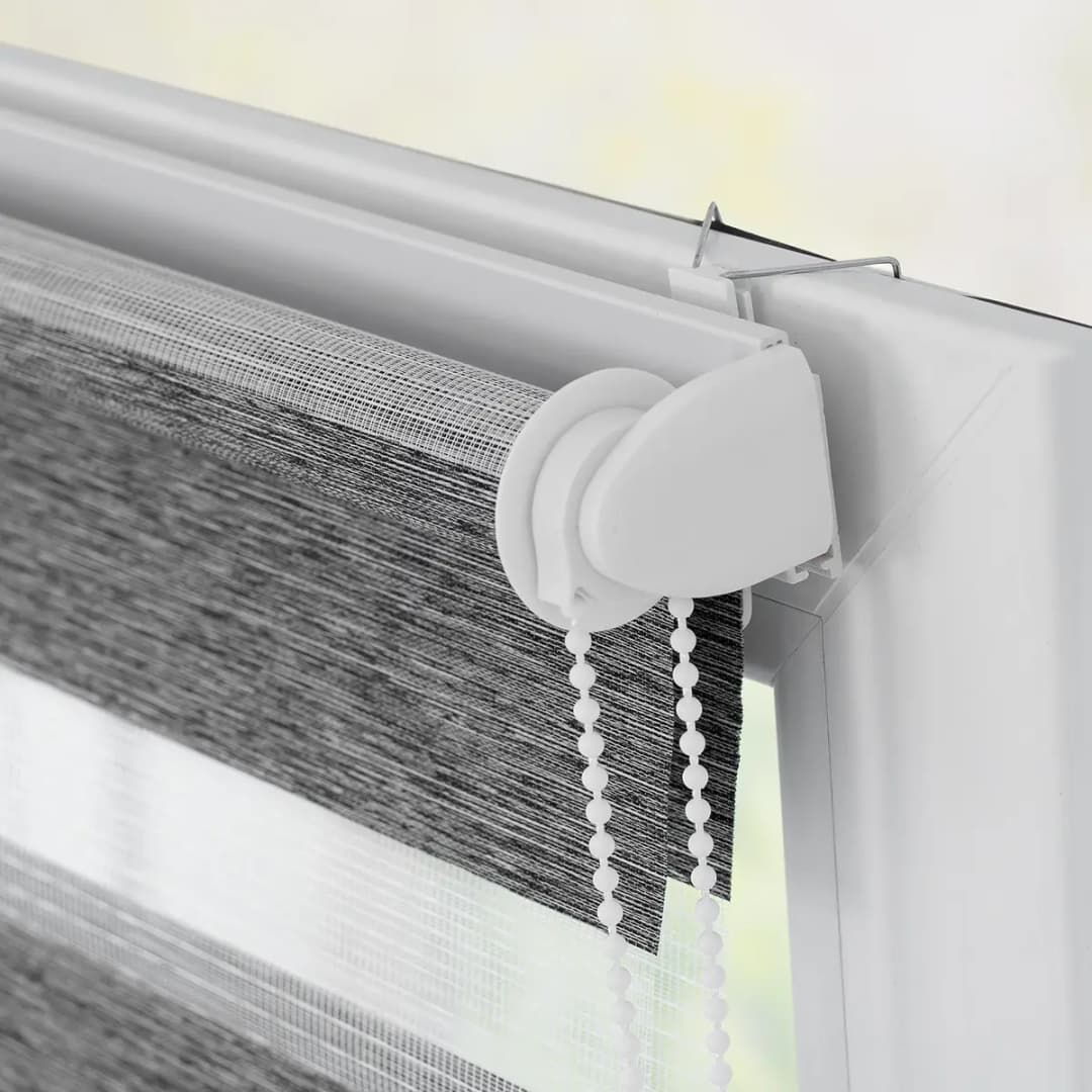 Klemmfix Duo Rollo meliert | Grau