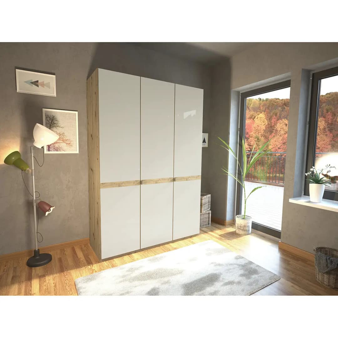 Drehtürenschrank Barcelona I | Braun
