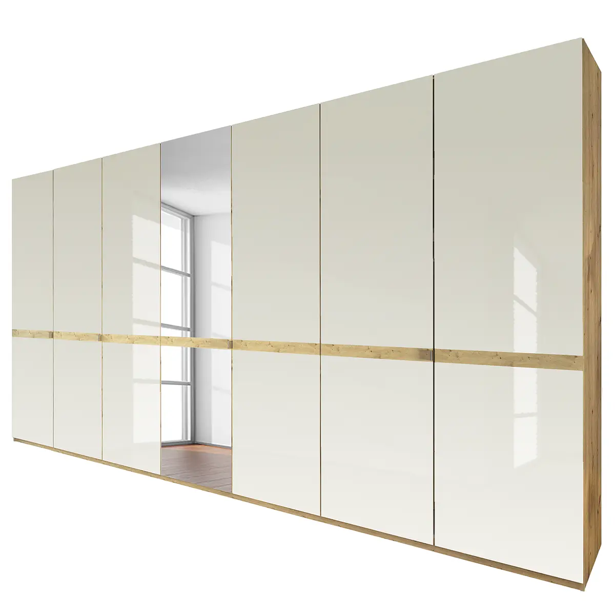 Drehtürenschrank Barcelona V | Braun