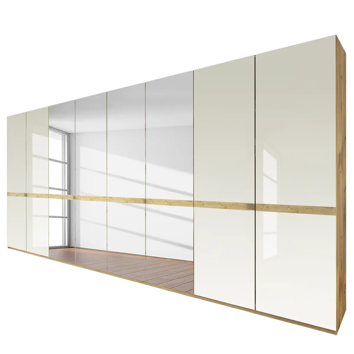 Drehtürenschrank Barcelona VI | Braun