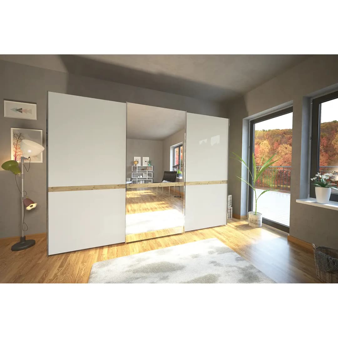 Schwebetürenschrank Barcelona IV | Braun