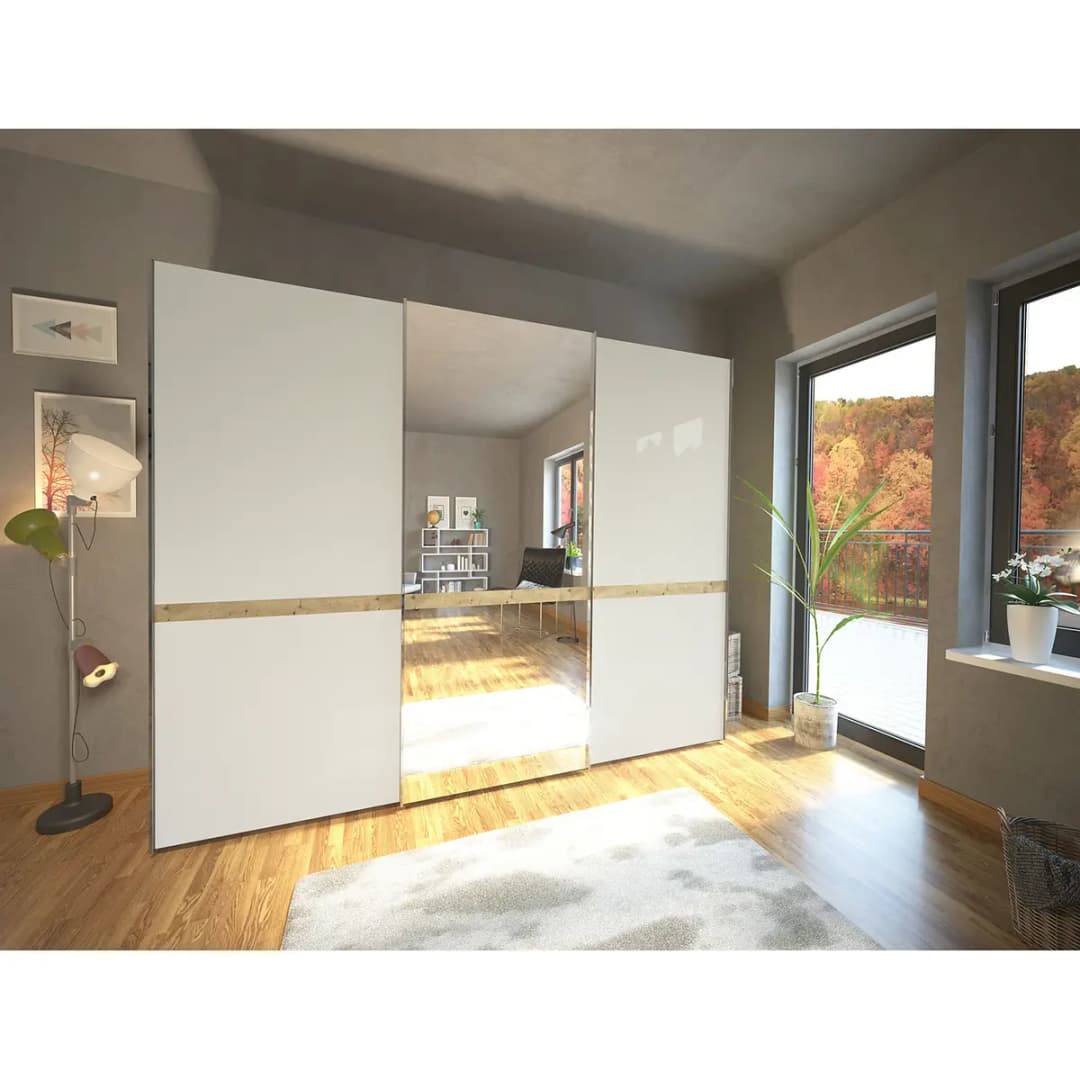 Schwebetürenschrank Barcelona IV | Braun