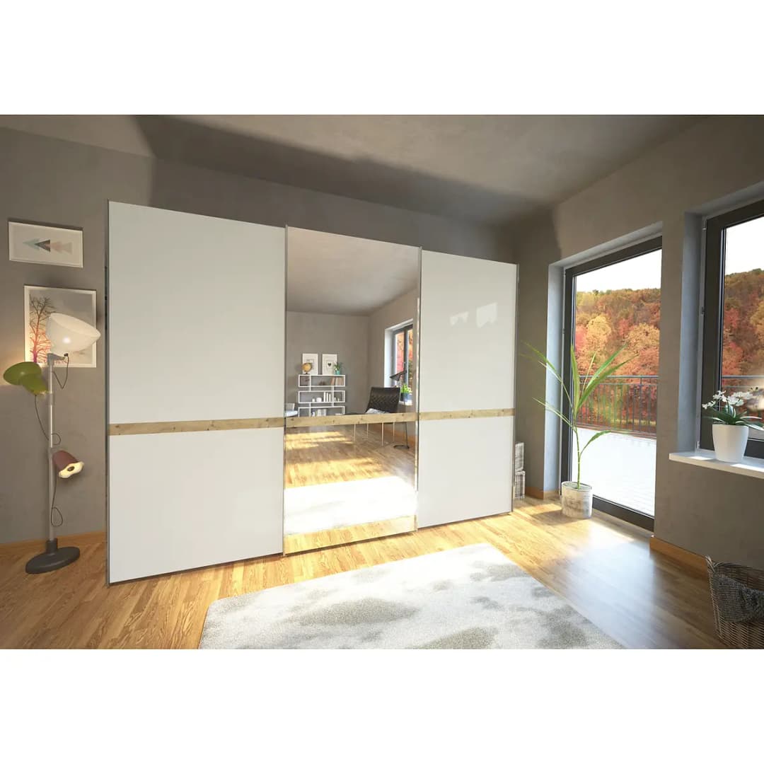Schwebetürenschrank Barcelona IV | Braun
