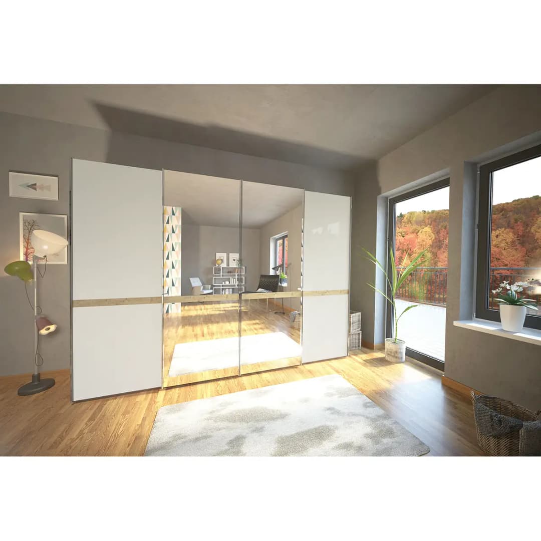 Schwebetürenschrank Barcelona IV | Braun